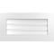 Ekena Millwork Vertical Surface Mount PVC Gable Vent: Functional, w/ 3-1/2"W x 1"P Standard Frame, 30"W x 16"H GVPVE30X1601SF - alternate 1
